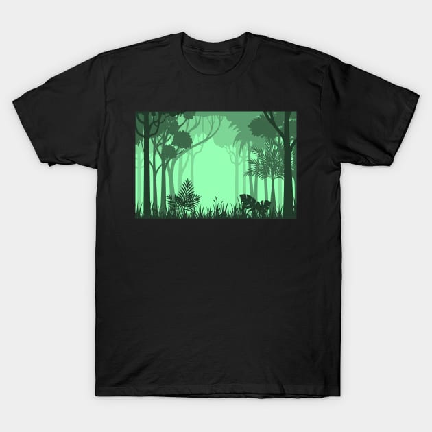 Forest Sprint T-Shirt by Rizaldiuk